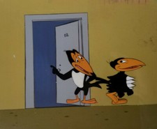 Heckle and Jeckle Original Production Cel on Original Background picture