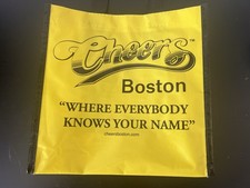 CHEERS TV Boston Souvenir Yellow Shopping Bag Excellent Condition 11