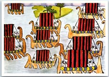 Postcard - Viking ship, Liljevalchs Konsthall - Stockholm, Sweden picture