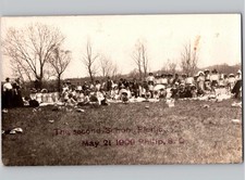 c1909 Second School Picnic Philip South Dakota SD RPPC Real Photo Postcard picture