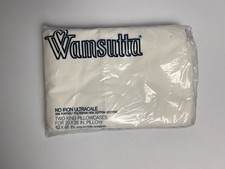 VTG Wamsutta No Iron Ultracale NIP Two King Pillowcases Blue Butterflies Floral picture