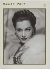 Maria Montez - American Actress Film/Movie/Cinema Trading Card picture