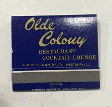 Olde Colony Restaurant Cocktail Lounge Matchbook  picture