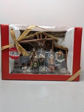 12 Piece Nativity Scene + Manger Figurines Holiday Christmas Gift Set Home Decor picture