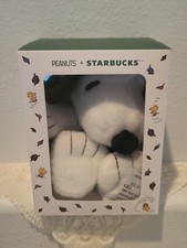 Starbucks X Peanuts Snoopy Plush In Green Apron US Seller  Authentic  picture