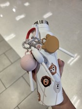 Starbucks x Target Cake Pop 16oz Stainless Steel Bottle 3 Charms picture