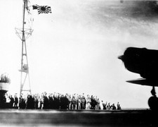 Captured Japanese photo morning of Pearl Harbor Attack WWII 8x10 Photo 975a picture
