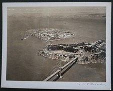 VTG 1939-40 Carded Photo, Treasure Island, Yerba Buena Island, Bay Bridge, GGIE picture