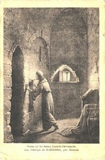 Soissons France Prison of King Louis the Pious St Medard Abbey Divided Back picture