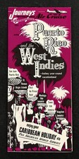 1957/58 Puerto Rico West Indies Journeys Pan Am Airways Vintage Travel Brochure picture
