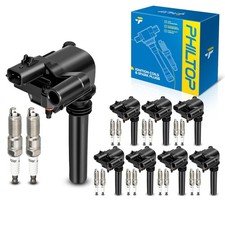 8Pk UF378 Ignition Coil Pack & Iridium Spark Plugs for 2003-2005 Dodge 5.7L V8 picture