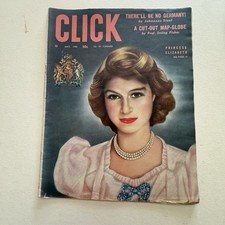 CLICK Magazine May 1944 Vol 7 No 5 Princess Elizabeth WWII Home Front Pastel picture