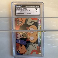 CGC 9 1999 Topps Pokémon The First Movie The Story Of Mewtwo #24 2nd Print picture
