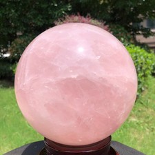 10.75LB Rare Natural Pink Crystal Ball Quartz Crystal Bll Reiki Healing 6573 picture