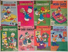 Donald Duck Lot β8 Daisy, Moby Duck VF-FN-Gold Key 1973Bronze Age High Mid Grade picture