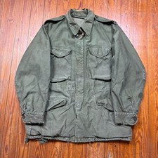 Vintage US Military M-1951 Field Shell Jacket Mens Size Small Regular Green 50s picture