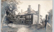 HIGH SCHOOL fairchild wi c1910 postcard wisconsin real photo rppc picture
