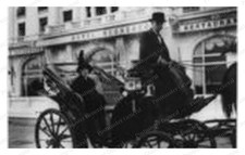 Nice France Woman in Carriage Standard Postcard COPY RPPC picture