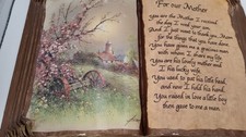 Vintage Mother In Law Gift Plaque Open Book Poem For Our Mother Andre Orpinas picture
