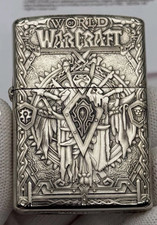 Zippo World of Warcraft Silver Windproof Lighter Collectible New With Box picture