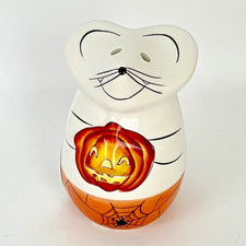 Laurie Gates Mouse Parmesan Cheese Shaker Halloween Pumpkin Thanksgiving Decor picture