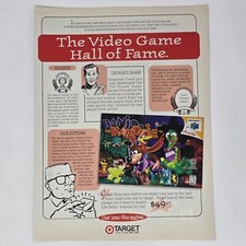 Banjo-Kazooie Nintendo 64 N64 Target Hall of Fame Print Ad/Poster Promo Art picture