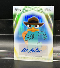 Topps 2026 Disney Neon Chrome Neon Etch Auto Perry Platypus Dee Bradley Baker picture