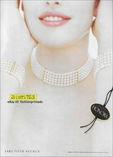 vintage HONORA Fine Jewelry 1-PAGE PRINT AD 1999 pretty woman pink lips picture