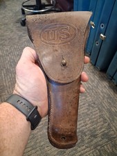 very nice 1911 pistol holster 1918 Hoyt JJM WWI unit named 29th Division picture