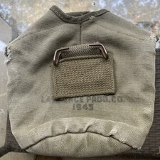 WWII Canteen Cover (SCARE Variant 5-Rows of Stitching) Lawrence Prod Co 1945 picture