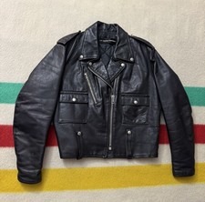 Vintage 60s 70s Harley Davidson Leather Perfecto Jacket Size 40 Extra Small XS picture
