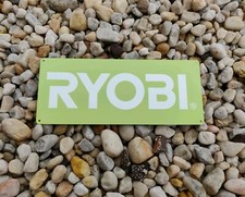 Ryobi Power Tool Metal SIGN Cordless Drill Work shop Garage Green 5x12 50209 picture