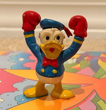Disney Donald Duck Figurine with Red Boxing Gloves Blue Jacket Collectible picture