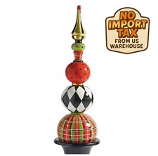 Grandin Road Harper Holiday Topiary Red Christmas Outdoor Urn Filler 821002 picture