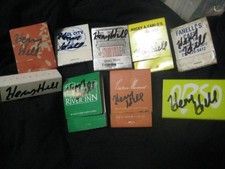 3 SIGNED BOOK OF MATCHES FROM OUR FAV RESTURANTS  SIGNED BY GOODFELLA HENRY HILL picture