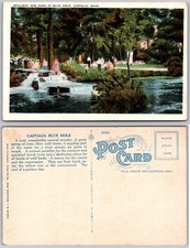 Spillway And Park Blue Hole Castalia Ohio Postcard picture