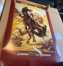 REMINGTON KNIFE POSTER Tracker Bullet Knife LW Duke Rattled 30x20 picture