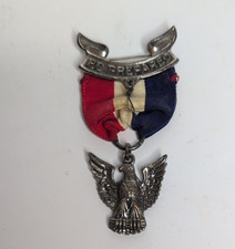 Vintage 1942-43 Eagle Scout Medal Robbins Type 3 WW2 Emergency Medal (Very Rare) picture
