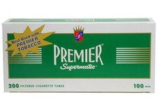 5x Boxes ( Premier Menthol 100MM 100s 100 ) Cigarette RYO 200 Tubes Per Box picture
