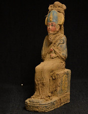 Authentic Ancient Egyptian Antique Rare God Osiris Statue Figurine BC picture