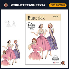 Vintage 1950s Halter Dress & Jacket Sewing Pattern Kit, Sizes 16-24, DIY Fashion picture