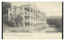 Lebanon Springs New York Columbia Hall Standard Postcard COPY RPPC picture