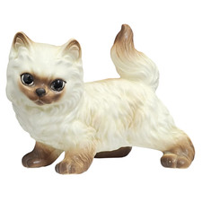 1978 Vintage Norcrest Snowshoe Persian Ceramic Grumpy Cat Figurine A851 Noritake picture