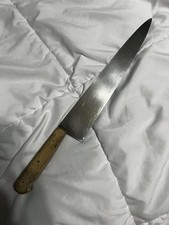 VINTAGE J. A. HENCKELS TWIN WORKS SOLINGEN GERMANY 10” CARVING CHEF KNIFE 102-10 picture