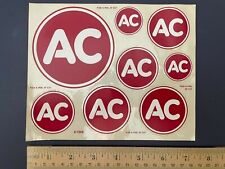 Vintage 60s 70s AC Spark Plug Clear Racing OEM Sticker Decal Large 7 1/4