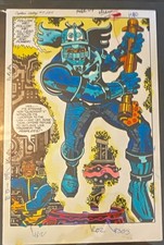 Jack Kirby Captain Victory original color guide 1982 Pacific Comics rare art picture