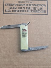Vintage 2 Blade State Farm Insurance Companies Pocket Knife Bloomington Ill. picture
