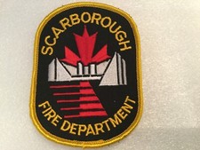 Scarborough Fire Department Shoulder Patch - Toronto Ontario Defunct Old NEW  picture