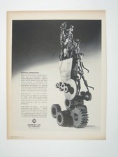 Vintage 1960s Sunray DX Capital Spending Print Ad Sculptural Art Steam Punk picture