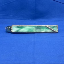 Signed Handmade Stained Glass Kaleidoscope Vintage 1987 K Light Not Perfect picture